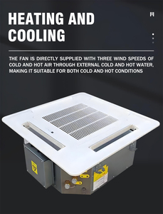 Climatiseur central industriel pour hôtels et usines, à eau froide, nouveau modèle de ventilo-convecteur cassette, structure compacte, conçu pour l'Europe - Product Image 3
