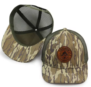 หมวกไนลอน unisex กันน้ำ5แผงสแนปแบ็กตาข่ายลายพรางสไตล์สตรีทสไตล์วินเทจ - Product Image 6