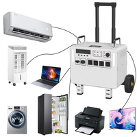 Système d'énergie solaire de camping authentique 2400W, générateur portable avec sortie CC, station d'énergie solaire pour la maison