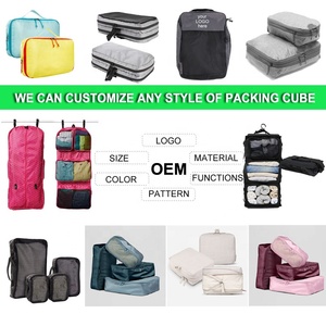 Cubes d'emballage en PVC transparent très résistants avec fermeture à glissière, légers, haute résistance, ensemble de 3 pièces pour organiser les bagages de voyage - Product Image 5