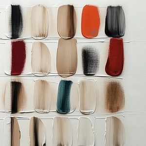 Pintura al Óleo Abstracta de Azulejos con Textura Suave y Neutra, Arte de Pared 100% Pintado a Mano sobre Lienzo, Decoración para Hogar, Hotel, Sala de Estar, Oficina - Product Image 6