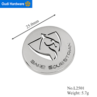Plaque signalétique en alliage de zinc OEM, logo de marque personnalisé pour sacs, vêtements, articles en cuir