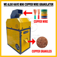 Machine de recyclage de fil de cuivre grande petite machine de granulateur de câble en cuivre mini machine de granulateur de fil de cuivre à vendre
