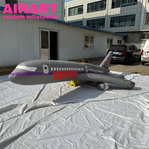 Avión Inflable Gris para Decoración de Eventos, Accesorios Colgantes que Incluyen Modelo de Aeronave Inflable Personalizado para Interiores - Product Image 1