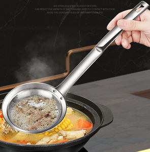 Cuchara Coladora Multifuncional de Acero Inoxidable 304 de Grado Alimenticio Syh240 al por Mayor, Herramienta de Cocina con Malla Filtrante - Product Image 6