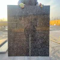 Offre Spéciale – Dalles et Plaques de Granit Galaxy Brun Foncé Poli, Pierre Naturelle Écologique pour Intérieur-Extérieur, Cuisine, Villa, Parc