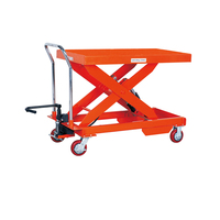 Table élévatrice à ciseaux hydraulique manuelle industrielle PT150A/PT300A, chariot élévateur manuel, plateforme de déchargement, transpalette, chariot élévateur