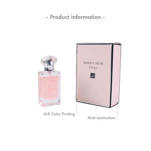 Caja de Perfume Personalizada de Lujo, Cartón Plegable con Acabado Suave y Lámina Dorada para Marca de Lujo, Logotipo Personalizado al por Mayor - Product Image 1