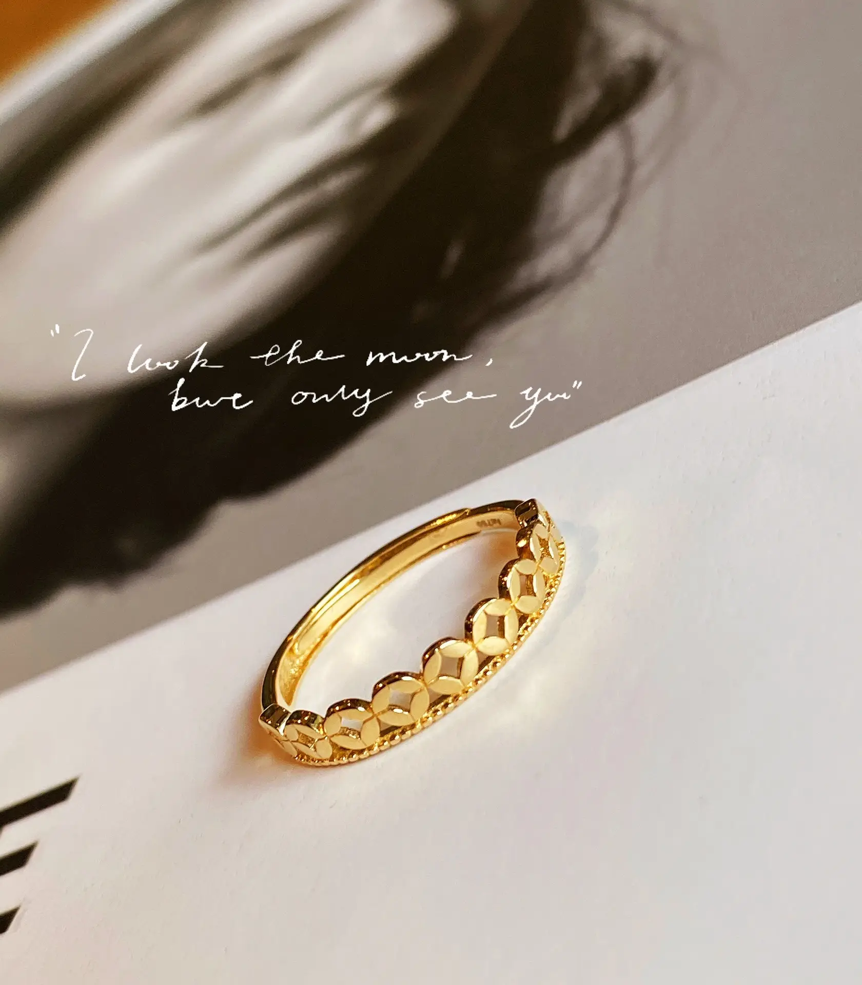 Nine's Echt 18K Gouden Sieraden Ring Solid AU750 Bloem Vormige Ontwerp Vrouwen Vinger Ring Groothandel Engagement Wedding Ring Bands