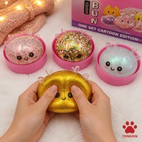 Jouet Squishy TONGXIN en forme de Boulette de Noël Rennes, en TPR à Rebond Lent, Jouet Anti-Stress de Noël, Vente en Gros, Logo Personnalisé, OEM