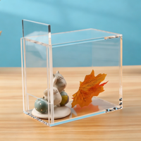 Boîte de présentation en acrylique haute clarté, étui transparent en plexiglas avec fermeture magnétique, modèle personnalisé disponible pour collection de jouets et modèles réduits