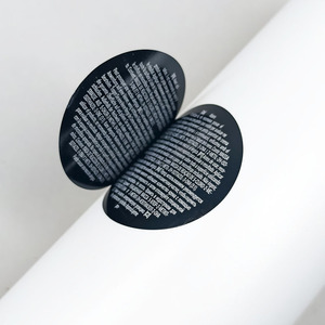 Etichette impermeabili in vinile a tre strati con Logo personalizzato tondino adesivo multistrato etichette adesive per cosmetici - Product Image 4