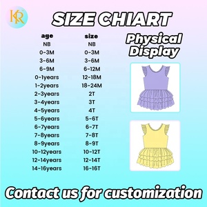 فساتين أطفال عالية الجودة من كيروي للفتيات الصغيرات بأكمام مكشكشة، زي للأطفال الرضع، فستان أميرة، فستان للفتيات الصغيرات - Product Image 4