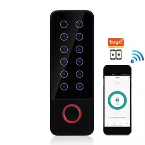 Sistema de control de acceso de puerta WIFI Tuya App cerradura de puerta inteligente impermeable al aire libre independiente biométrico lector de tarjetas RFID de huellas dactilares - Product Image 2