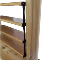 Kit de quincaillerie pour obturateur de support de persiennes, revêtement en poudre cuite Supports en acier noir Système de protection solaire