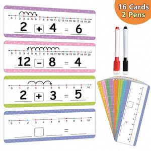 Cartes d'apprentissage des opérations mathématiques (addition et soustraction) de 0 à 20, aides pédagogiques, kit de manipulations mathématiques polyvalent - Product Image 3