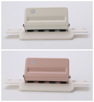 Perforateur à disque 4 trous en forme de champignon marqué pour planificateurs de feuilles de papier de recharge Outil de perforation