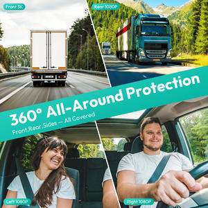 Botslab 4CH 360 Dash Cam con 4 Cámaras, Pantalla Táctil, Control por App, Grabación en Bucle, Visión Nocturna, Sensor G - Montaje en Parabrisas/Ventosa - Product Image 2