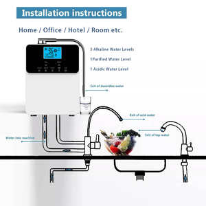 Alkaline Hydrogen Generator Water Machine Alkaline <strong>Ionizer</strong> with Titanium Platinum Coating - Product Image 6