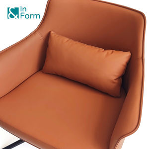 Fauteuil en cuir véritable PU Mobilier résidentiel Chaise <span class=keywords><strong>d</strong></span>'appoint de salon <span class=keywords><strong>Banque</strong></span> PDG Salle VIP Chaise <span class=keywords><strong>d</strong></span>'accoudoir de réception - Product Image 6