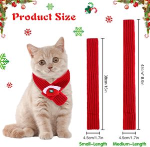 Pet Christmas Striped Scarf Cartoon Cute <b>Plush</b> Dog Scarf Puppy Christmas Gift Scarf Pet Christmas Accessories - Product Image 4