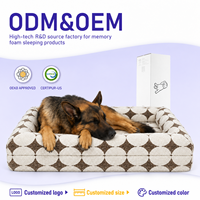 Orthopädisches Hundebett aus Memory-Schaum in Maßanfertigung mit Abnehmbarem Waschbarem Bezug Hochdichte Unterstützung für Private Label Großhandel