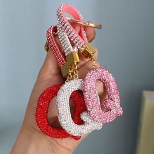 Llavero de coche con letras de diamantes de imitación, llavero personalizado brillante con diamantes de imitación, juguete llavero de diamantes de imitación - Product Image 6