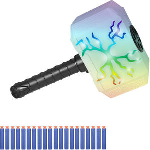 Cowrie <span class=keywords><strong>P</strong></span>-074 ABS plastik lembut peluru palu Dart Blaster menyala elektronik untuk 50-100fps kecepatan untuk luar menembak menyenangkan - Product Image 5