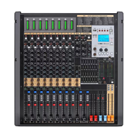 Console de mixage analogique professionnelle OEM à double DSP, 10 canaux, TFB10, Bluetooth, affichage LED de niveau indépendant, console MP3, métal