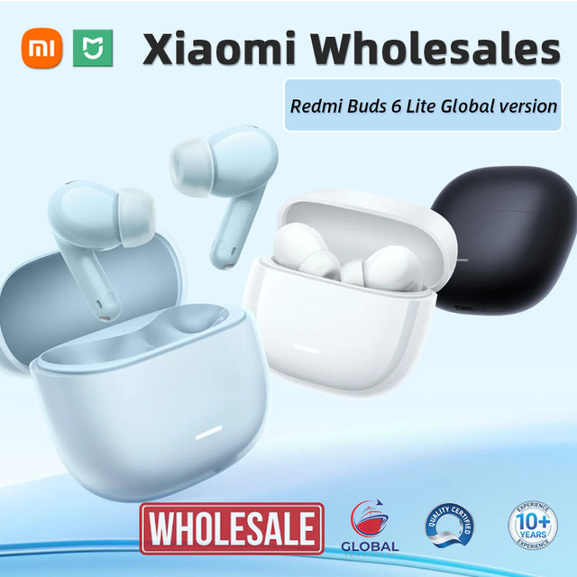 Original Redmi Buds 6 Lite Global Version ANC TWS Earbuds Bluetooth Charging Case In-Ear Music Sport Supplier Distributor