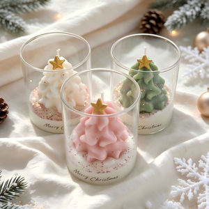 Vela Aromática Artesanal con Aroma a Galleta de Crema, Decoración Navideña para el Hogar, Regalo Festivo - Product Image 2
