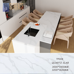 Giá đặc biệt 20 mét Độ dày thạch anh bàn đá calacatta Trắng Nhân Tạo đá thạch anh - Product Image 4