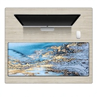 Tapis de souris et de bureau rectangulaire en caoutchouc à motif marbré style anime, taille personnalisée, en stock