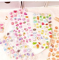 Nouveaux autocollants en PVC époxy 3D mignons et amusants, autocollants décoratifs en relief pour enfants, pour cadeaux et promotions