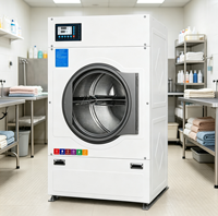 Laveuse-sécheuse commerciale en acier inoxydable 20 kg, entièrement automatique, équipement de blanchisserie industriel pour entreprise de lavage en libre-service