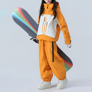 Combinaison de <span class=keywords><strong>ski</strong></span> imperméable coupe-vent chaude respirante unisexe Vestes et pantalons d'hiver ensembles 2 pièces Sports de plein air Équipement de snowboard de montagne - Product Image 5