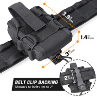 Nouveau Holster Double Tactique en Polymère 1000D Multifonctionnel Professionnel pour Menottes, En Stock