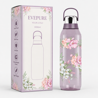 Bouteille d'eau de sport OEM 1L personnalisée moderne en Tritan, anti-fuite, sans BPA, avec bouchon à boire directement, sac en PP, légère et durable