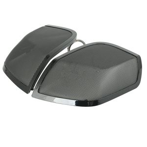 Alforjas para <span class=keywords><strong>HARLEY</strong></span> TOURING 5x7, tapas de altavoz, cubiertas de sonido con red de hierro negra, 2014, 2015, <span class=keywords><strong>2016</strong></span>, modelo fit <span class=keywords><strong>Harley</strong></span> - Product Image 3