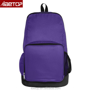 Zaino Semplice Viola per Donna e Uomo, Leggero e Casual con Tasca Frontale per Uso Quotidiano, Scuola e Viaggi - Product Image 1