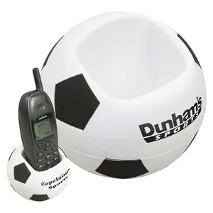 Gepersonaliseerde Voetbal Mobiele Telefoon Houder Pu Stress Reliever/Stress Bal/Stress Speelgoed