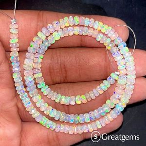 Collar Unisex de Ópalo Etíope Natural con Cuentas Facetadas en Forma de Bola de 12 Pulgadas para Aniversario de Bodas - Product Image 2