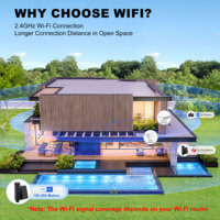 Temporizador de agua inteligente GIRIER, temporizador de rociadores WiFi con energía Solar con controlador de riego automático de entrada de latón