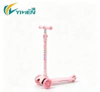 Trottinette à pousser pour bébé à 3 roues, réglable en hauteur, pour enfants de 3 à 8 ans