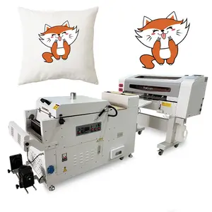 Precio de fábrica tela Digital A3 DTF impresora pigmento tinta XP600 máquina de impresión de transferencia con horno agitador de polvo para la venta