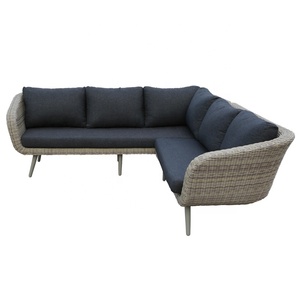 Elegante Set <span class=keywords><strong>da</strong></span> <span class=keywords><strong>Giardino</strong></span> Moderno in Rattan Sintetico <span class=keywords><strong>Bianco</strong></span> con Telaio in Alluminio, Resistente alle Intemperie, Divano per Esterni - Product Image 2