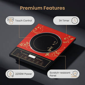 Cuisinière à induction électrique portable 3500W en acier inoxydable avec écran tactile, cuisson rapide, économie d'énergie, cuisinière à induction légère - Product Image 6