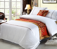 Ensemble de literie de chambre à coucher 100% coton, drap de lit de couleur blanche, taille unique en percale