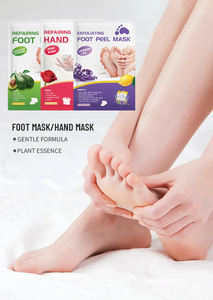 Vente en gros de <span class=keywords><strong>chaussettes</strong></span> de masquage des pieds avec logo personnalisé offre spéciale masque naturel et exfoliant pour les pieds peel de masquage des pieds original - Product Image 2