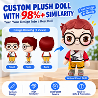 Peluches d'ours personnalisées, jouets en peluche personnalisés avec des personnages de dessins animés, tissu super doux, anti-stress, fabrication OEM ODM, vente au détail